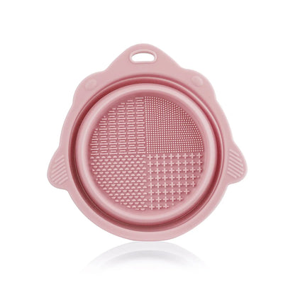 Makeup Brush Cleaner Cleaning Bowl Brush Tool Set Thorough Cleaning Without Hurting Bristles Wet & Dry Powder Puff Dry Cleaner