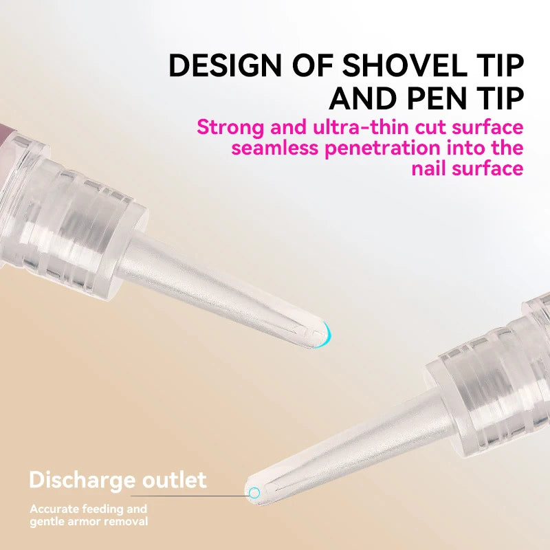 3ml Nail Polish Remover Pen Portable Highly Efficient Fast-Dissolve Glue Pen Reusable Manicure Tool for Fake Nails No Damage
