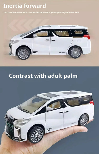 Children's Inertia Pull-back Car Toy with Lighting Sound Simulation Commercial Car Model Boy Gift Toy Car Kids Holiday Gift