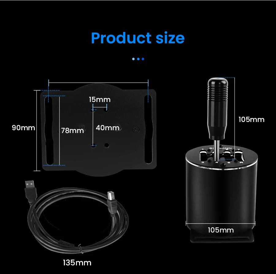 SIMSONN Sim Racing Gear Shifter Magnetic Induction Driving simulator Games Manual Gear h Gear For PC logitech g29 g27 g25 g920