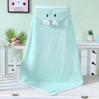Cartoon Animal Baby Hooded Bath Towels Newborn Soft Towel Blanket Toddler Bathrobe Warm Sleeping Swaddle Wrap for Boys Girls
