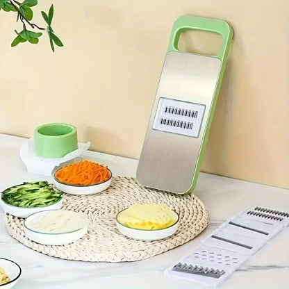 Set of 7 multifunctional vegetable cutters, fruit and potato choppers with basket, carrot grater