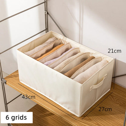 Foldable Drawer Organizer for Jeans Pants Sock Shirts Clothes Storage Box Home Wardrobe Cabinet Drawer Clothes Organizer Storage