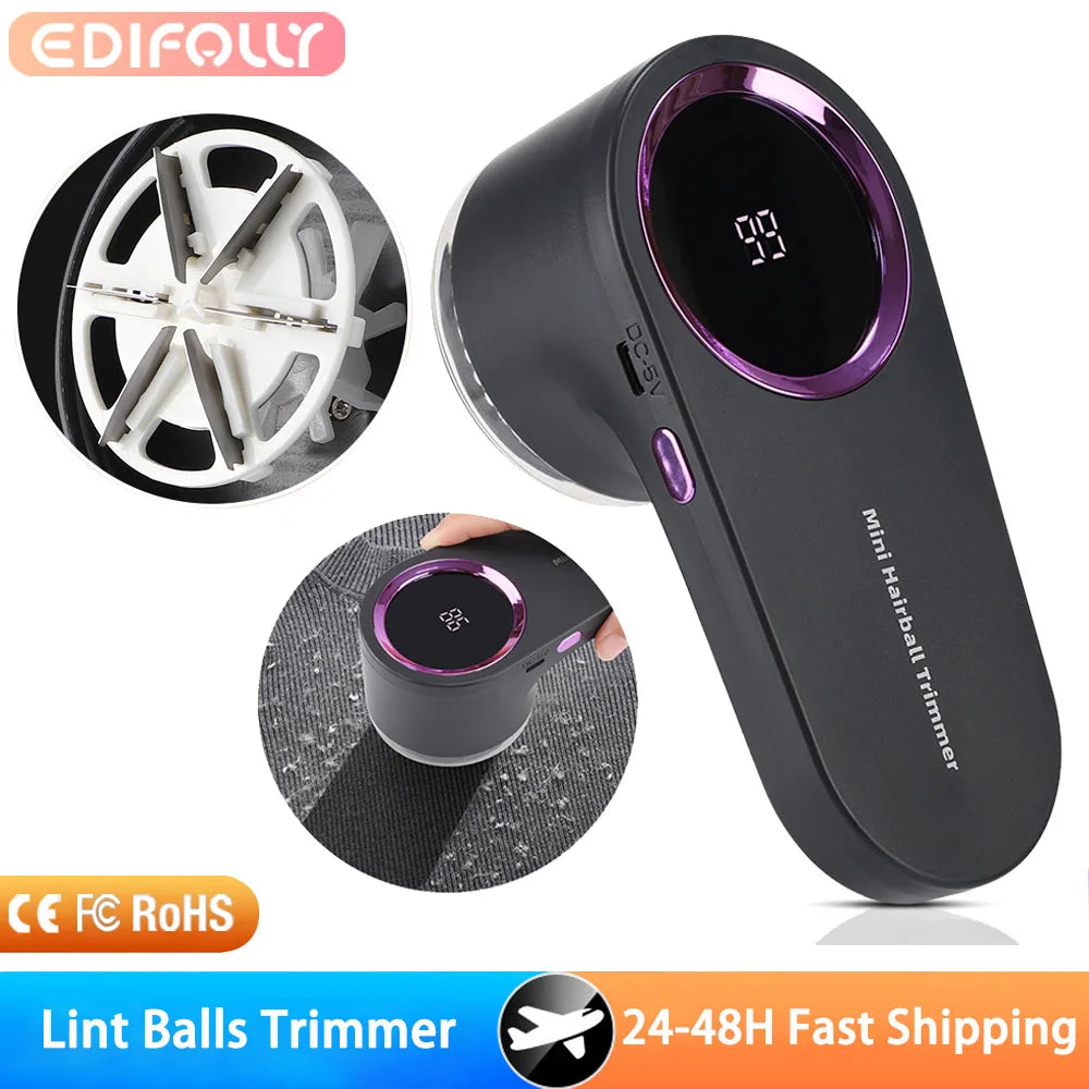 Electric Lint Remover for Clothing Fuzz Fabric Shaver Portable Hair Ball Trimmer Fuzz Pellet Cut Machine Sweater Clothe Shaver