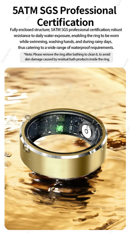ew Smart Fitness Ring with Gesture Control,Heart rate,Blood oxygen,Blood pressureSleep,Steps,Distance,Calories For Android IOS