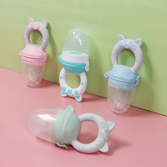 3/1 Pcs Baby Fruit Feeder Newborn Pacifier Fruit Food Feeding Cute Shape Baby Reborn Silicone Pacifiers For Babies Baby Toys