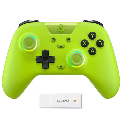 EasySMX X05 Wireless Gamepad Bluetooth Gaming Controller Compatible with PC/Phone/Switch/ Steam Gamer, RGB Light, Hall Effect