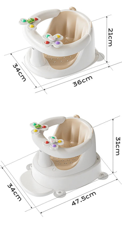 Baby bath seat baby bath seat bath stool sitting handy gadget bathtub sit bath learning seat kidsnon-slip