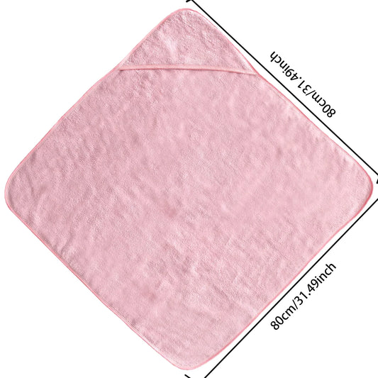 Baby Bath Towel Neutral Baby Animal Face Hooded Towel Unique Animal Design Cloak Ultra Newborn Kids Soft Coral Velvet Cartoon
