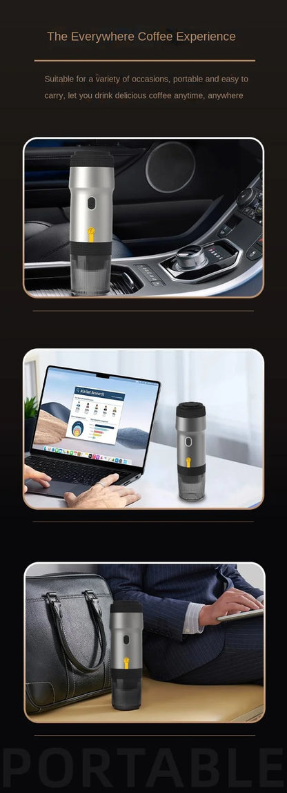 Portable Fully Automatic Espresso Capsule Coffee Machine For Large and Small Capsules Of Coffee Powder Electric Coffee Machine