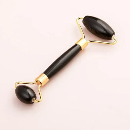 Jade Roller and Gua Sha set Spa Grade Face Massager 100% Authentic Stone Reduces Puffiness Wrinkles  Reveals