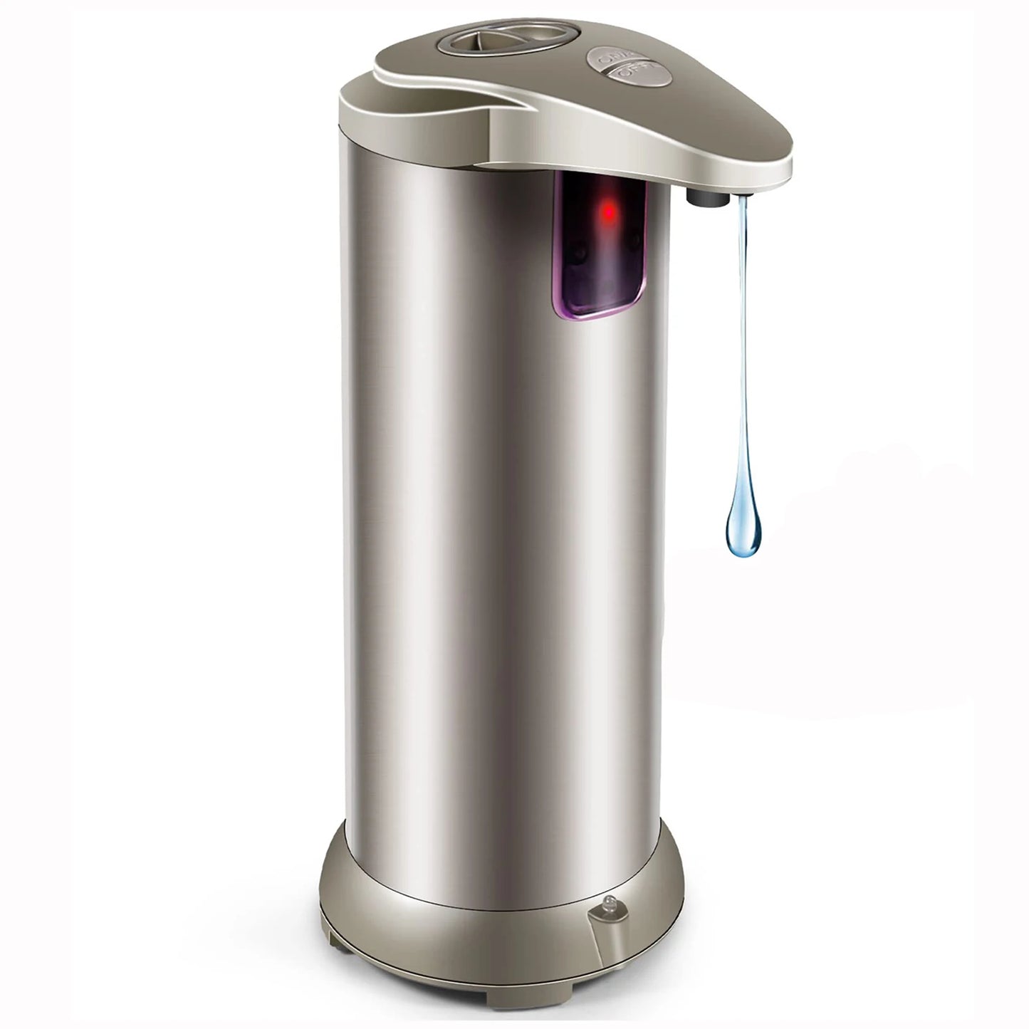 Automatic Soap Dispenser Touchless Soap Dispenser 250ml Battery Powered Electric Adjustable Stainless Steel Dispenser