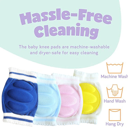 1 Pair Anti-Slip Knee Pads for Babies, Sports Adjustable Baby Knee Pads for Walking, Baby Crawling Knee Pads for Baby Protection