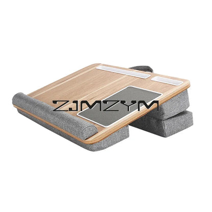 Lap Desk With Pillow Cushion Portable Laptop Desk With Wrist Rest, Mouse Pad, Phone Holder Computer Laptop Stand