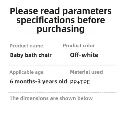Baby bath seat baby bath seat bath stool sitting handy gadget bathtub sit bath learning seat kidsnon-slip