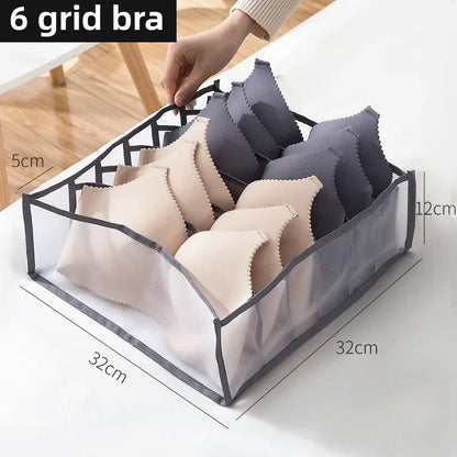 1/3pcs Wardrobe Clothes Organizer Foldable Mesh Organiser Socks Underwear Organiser Portable Drawer Divider Organiser