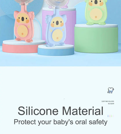 Baby 360 Degree U-shaped Oral Care Cleaning Silicone Soft Toothbrush Cartoon Penguin Koala Cute Children Toothbrush