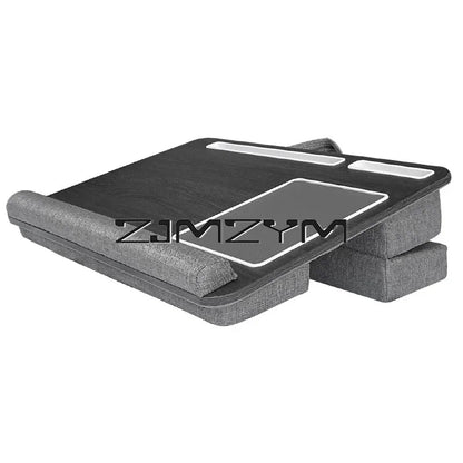 Lap Desk With Pillow Cushion Portable Laptop Desk With Wrist Rest, Mouse Pad, Phone Holder Computer Laptop Stand