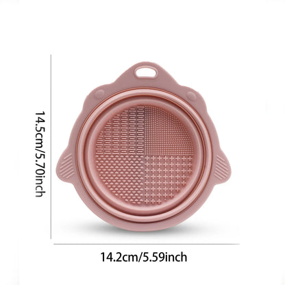 Makeup Brush Cleaner Cleaning Bowl Brush Tool Set Thorough Cleaning Without Hurting Bristles Wet & Dry Powder Puff Dry Cleaner