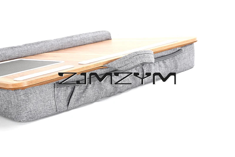 Lap Desk With Pillow Cushion Portable Laptop Desk With Wrist Rest, Mouse Pad, Phone Holder Computer Laptop Stand