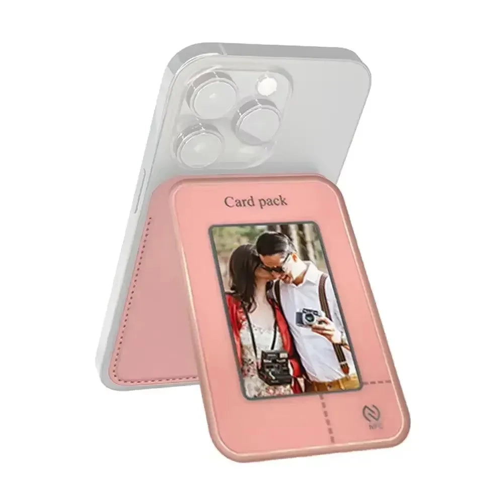 DIY Mobile Phone Holder No Need For Charging Use NFC Link Technology Smart Ink Screen Projection For Magnetic Mobile Phones