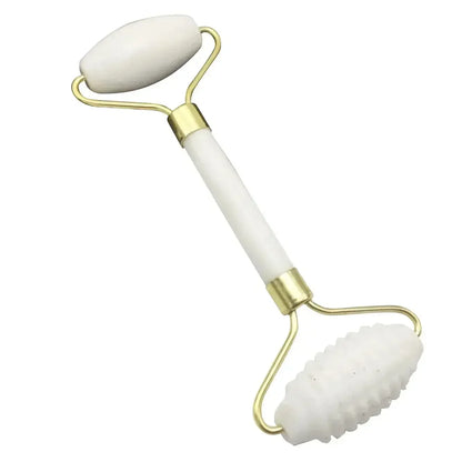 Jade Roller and Gua Sha set Spa Grade Face Massager 100% Authentic Stone Reduces Puffiness Wrinkles  Reveals