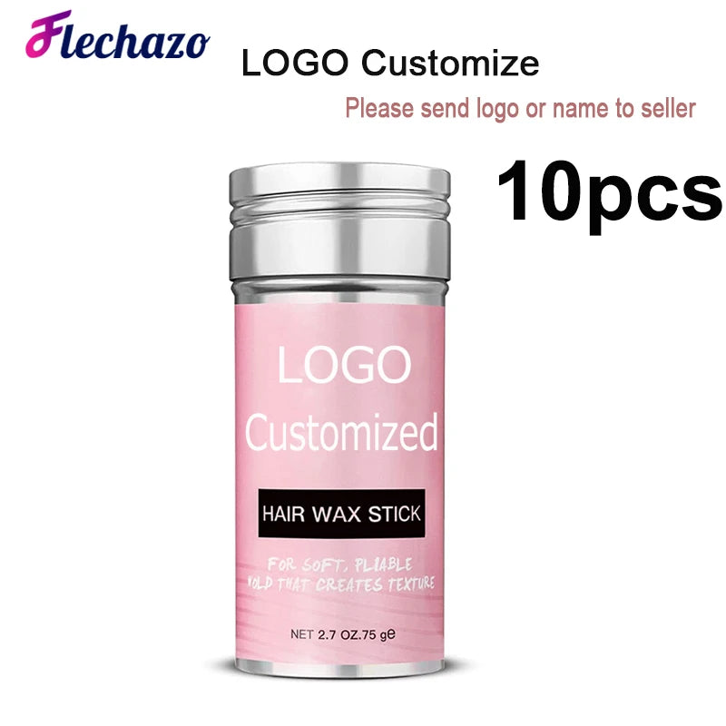 Hair Wax Stick Tame Fly Aways 10Pcs Baby Hairs Edges Control Hair Pomade Professional Styling Product For Sleek Bun/Ponytail