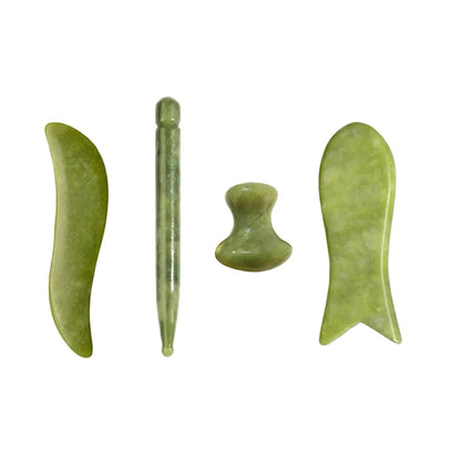 100% Natural Stone Gua Sha Board Set Jade Roller Massager Gouache Scraper Acupuncture Facial Lifting Spa Skin Care Beauty Tools
