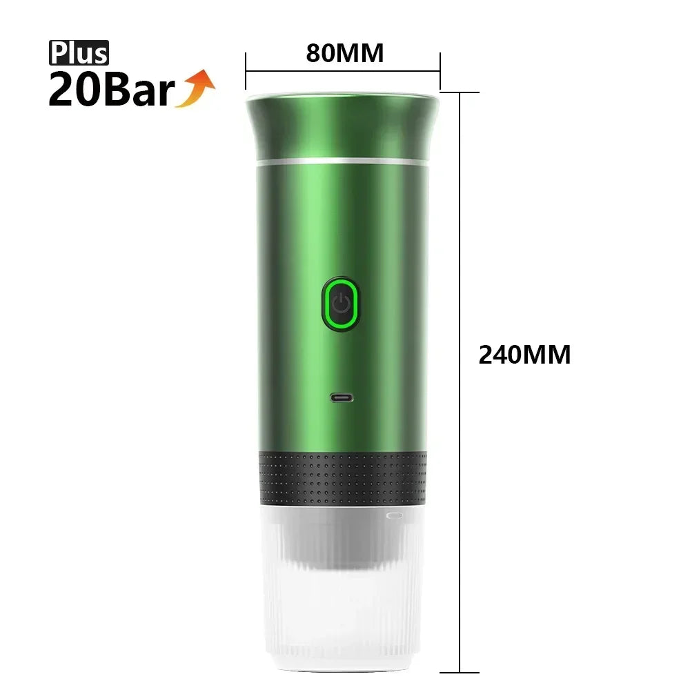 NEW Portable Coffee Machine 3-in-1 Wireless Electric Espresso Coffee Maker for Capsule Coffee Powder Travel Camping Coffee Maker