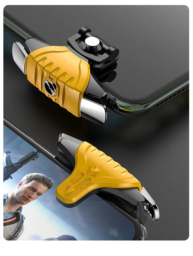 Gaming  Controller For PUBG Smartphone IOS Android Metal Gamepad Mobile Joystick Aim Shooting Trigger Shooter Control