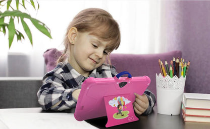 New Cartoon Pattern Kids Tablet 7 Inch Quad Core 4GB RAM 64GB ROM Android Learning Education Games Tablets Children's Gifts