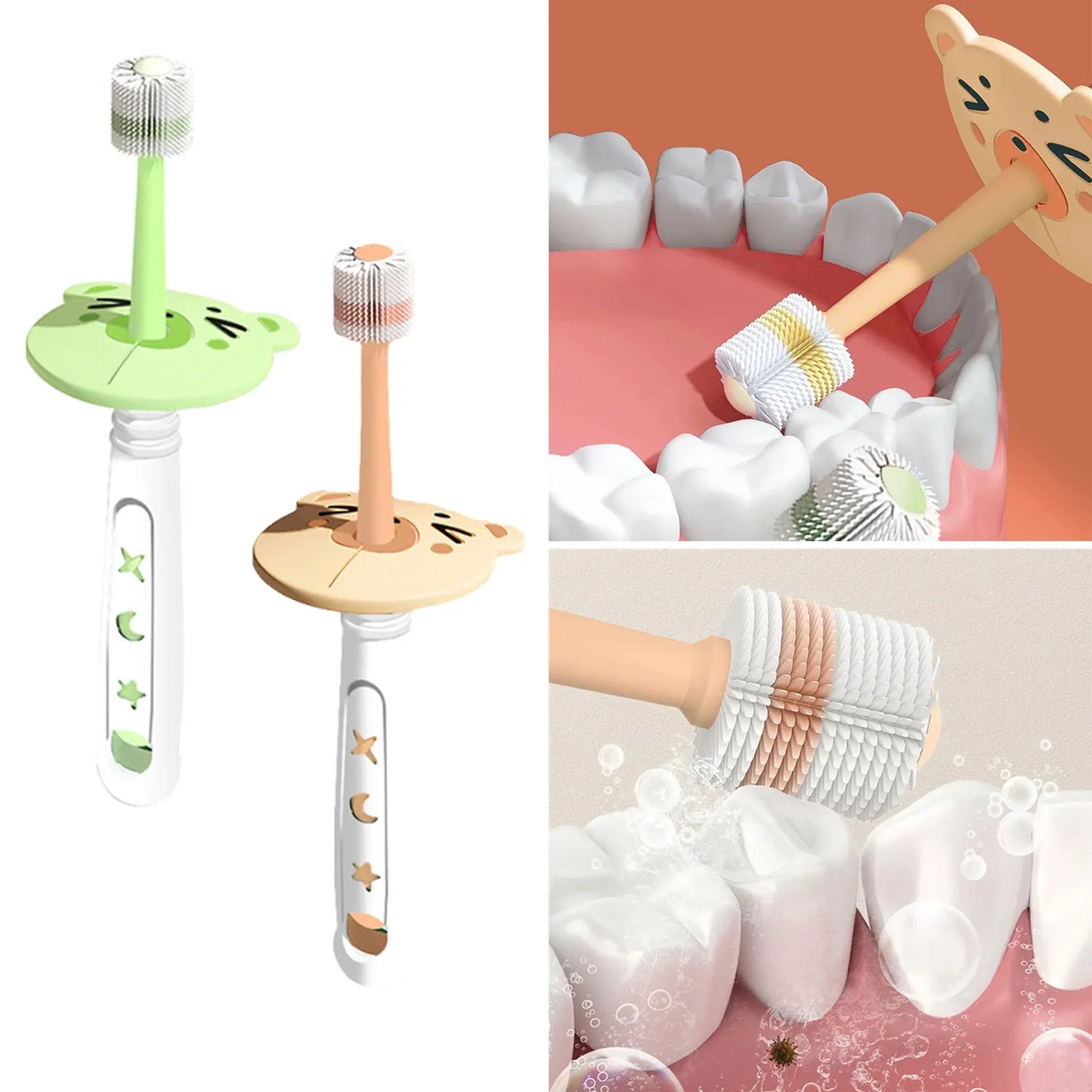 Baby Toothbrush 360 Degree  Teethbrush Soft Bristles for 1-6 Years Old Child Dropshipping
