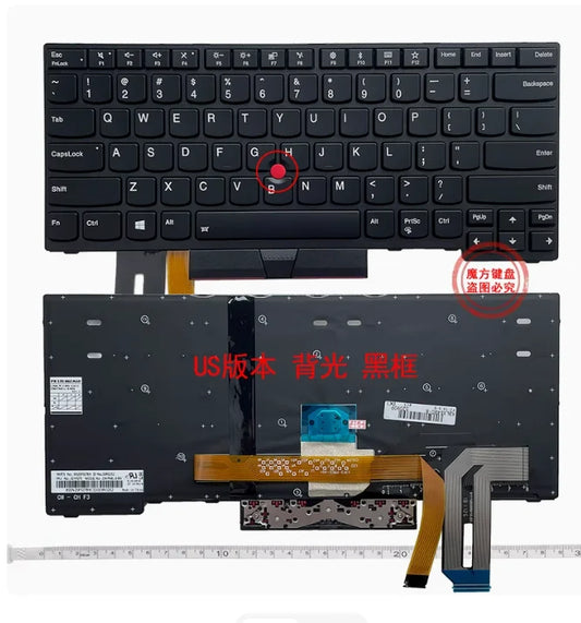 US NEW Laptop keyboard for Lenovo Thinkpad E480 E485 E490 E495 E490S L380 L480 L390 L490 R480 R490 T480S T490 T495 01YP360