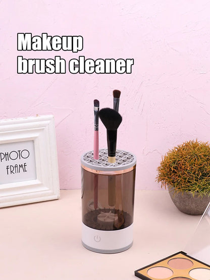 Makeup Brush Cleaner Is An Automatic Rotating Brush Cleaner For Deep Cleaning One Click Operation Is Suitable For All Makeup