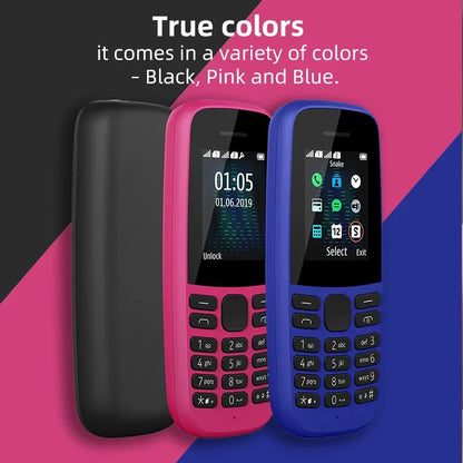 Cross-Border 105 Senior Phone Long Standby Large Screen Large Volume 2G Factory Direct Sales Low Price For Motorcycle Fans