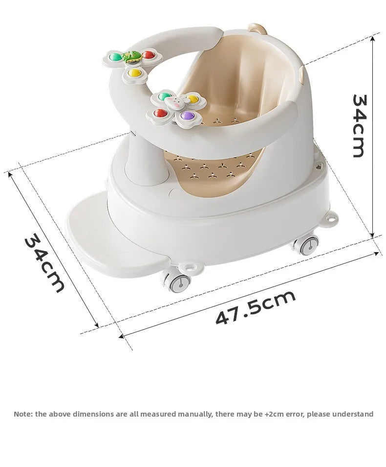 Baby bath seat baby bath seat bath stool sitting handy gadget bathtub sit bath learning seat kidsnon-slip