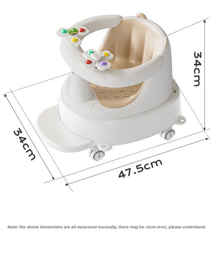 Baby bath seat baby bath seat bath stool sitting handy gadget bathtub sit bath learning seat kidsnon-slip