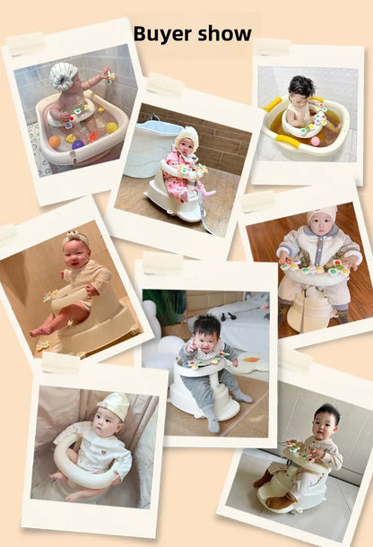 Baby bath seat baby bath seat bath stool sitting handy gadget bathtub sit bath learning seat kidsnon-slip