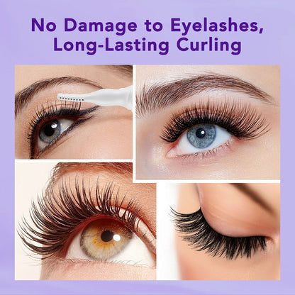 Electric Eyelash Curler Electric Heated Eyelash Curler Long Lasting Eyelash Curling Clip Device Create Perfect Curled Eyelashes
