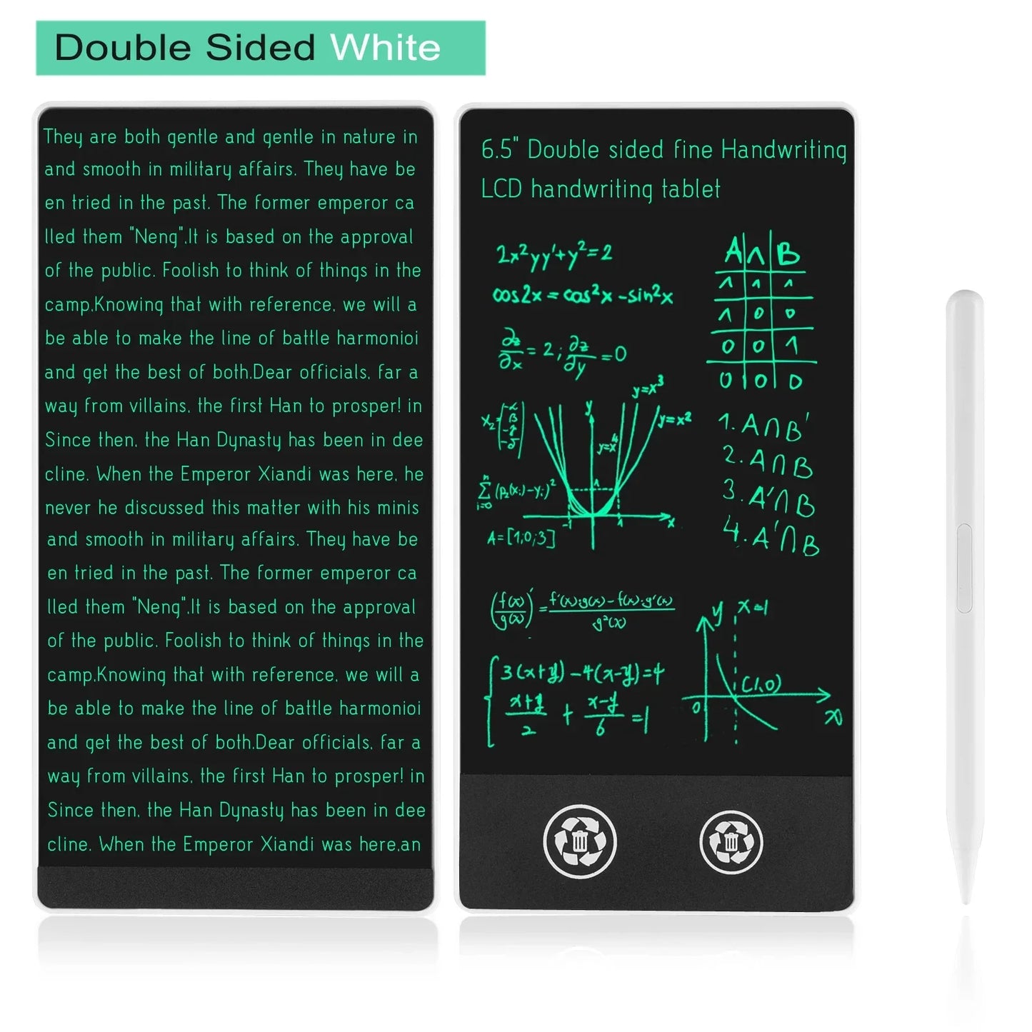 6.5-inch Full Screen Superfine Handwriting LCD Writing Tablet Meeting Content Magnetic Sketch Pad Liquid Crystal Drawings Board