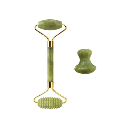 100% Natural Stone Gua Sha Board Set Jade Roller Massager Gouache Scraper Acupuncture Facial Lifting Spa Skin Care Beauty Tools
