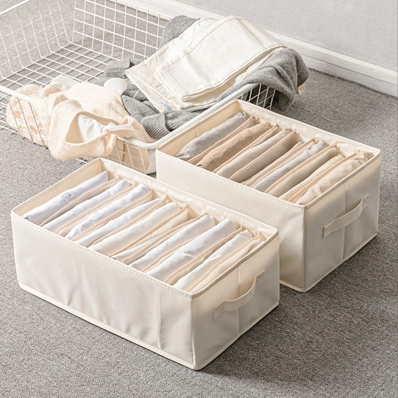 Foldable Drawer Organizer for Jeans Pants Sock Shirts Clothes Storage Box Home Wardrobe Cabinet Drawer Clothes Organizer Storage