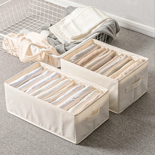 Foldable Drawer Organizer for Jeans Pants Sock Shirts Clothes Storage Box Home Wardrobe Cabinet Drawer Clothes Organizer Storage