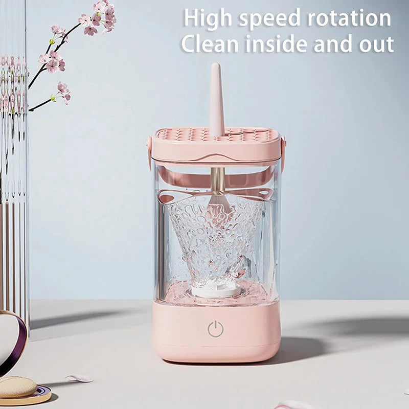 3 In 1 Electric Makeup Brush Cleaner USB Plug Automatic Spinner Makeup Brush Holder Automatic Makeup Brushes Deep Clean Dry Tool