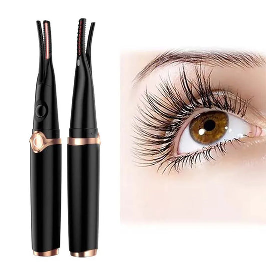 Electric Eyelash Curler Heated Eyelash Curler Portable USB Rechargeable Quick Natural Long Lasting Curling