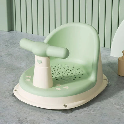 Baby bathtub seat is safe, non slip, and suitable for newborn baby care. Adorable shower seat for children aged 6-18 months