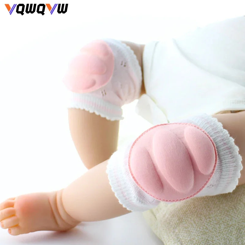 1Pair Baby knee Pads for Crawling -  Anti Slip Unisex Baby Knee Protectors - Toddler Leg Warmers with Sponge for Babies Infant