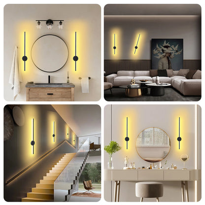 Rechargeable 50cm/80cm Wall Light Wireless LED Internal Wall Sconce Modern Beside Night Lamp for Bedroom Remote Control 1PCS