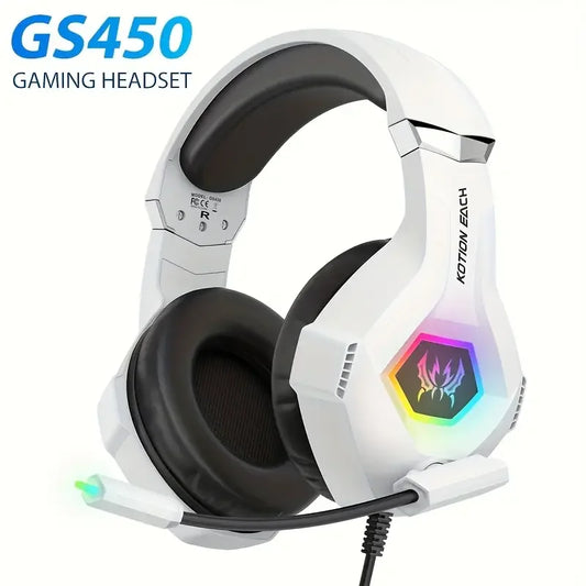 Gaming Headset Wired Headphones With Microphone Stereo Earphones Deep Bass For PC Computer Gamer Laptop Music wired Earphones