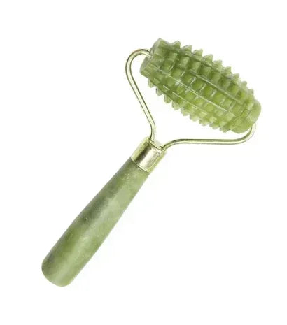 Jade Roller and Gua Sha set Spa Grade Face Massager 100% Authentic Stone Reduces Puffiness Wrinkles  Reveals